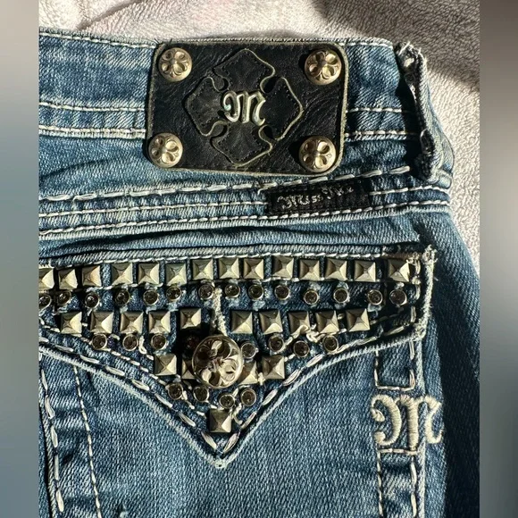 Miss Me Vintage Y2K Jean Shorts - Picture 1 of 9